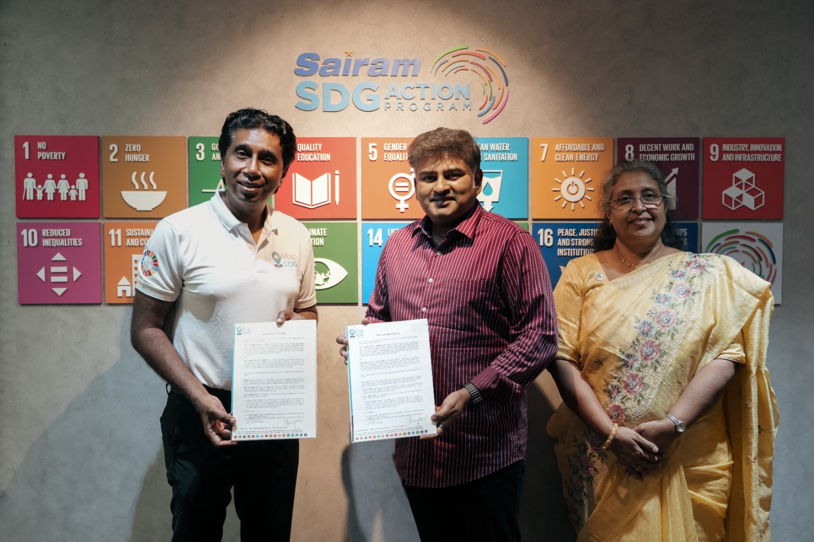 Sai Ram Mou sign with Mapsdg